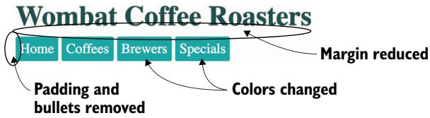 Figure 1.5 Author styles override user-agent styles because they have higher priority.